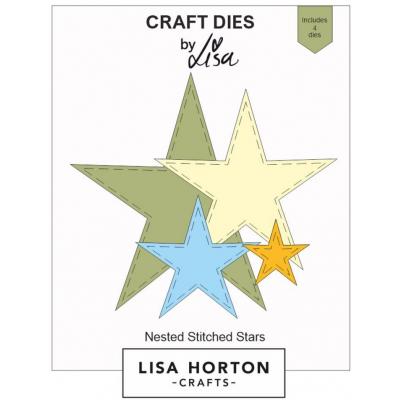 Lisa Horton Crafts Dies - Nested Stitched Stars